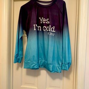 Women’s lightweight, long sleeve tee. Never worn